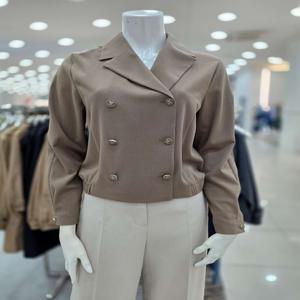 백 밴딩 더블브레스트 블라우스 IM9A0BL06970