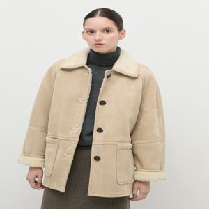 [쉬즈미스] 스웨이드 시어링 무스탕 SWUJKP42010