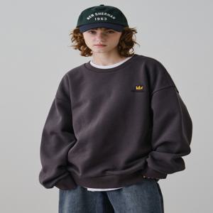 [롯데백화점][벤셔먼]바스키아 남여공용 시그니처 레터링 자수 기모 스웨트 셔츠 BPDTS487U