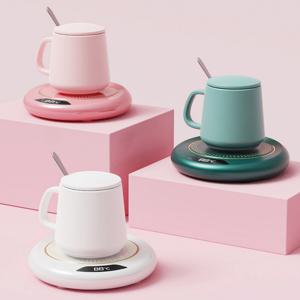 온도조절 머그 인덕션 히팅 컵워머 보온 발열 컵받침 컵데우기 머그워머