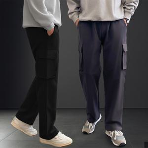 [2PACK] 비비오 히터 생활방수 밴딩 카고 기모 와이드 팬츠 (4color M-3XL)