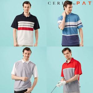 [하프클럽] 남성 캐주얼 선염 카라 티셔츠 1종