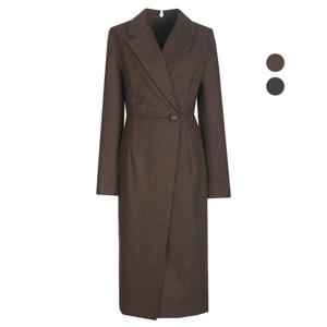 [하프클럽] 여성 헤링본 겨울 정장 울원피스