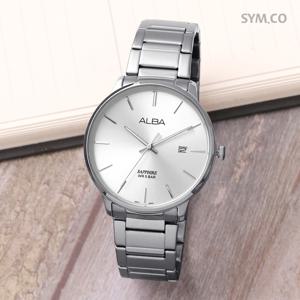 알바 AS9G65X1 캐쥬얼 라운드 데이데이트 아날로그 캘린더 남자 메탈 시계 d