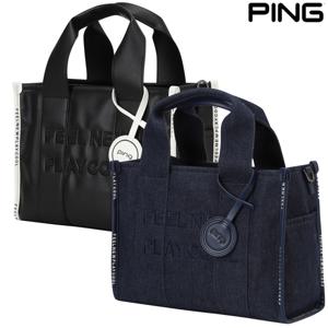 [골프양말_PBS]여성 레터링 사각 토트백 121E2BG052