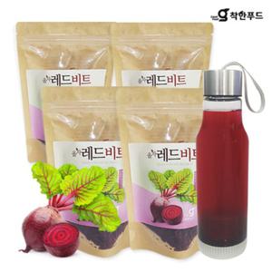 착한푸드 말린비트 비트말랭이 레드비트차 60g X 4봉지