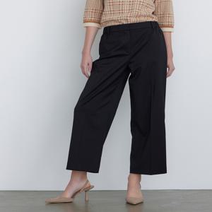 닥스 여성 [[24FW]] DLPA4C709BK [가격인하][스트레이트핏] 블랙 솔리드 트윌 조직감 뒷밴딩 팬