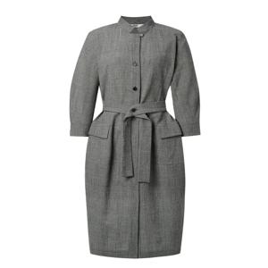 닥스 여성 [[24FW]] DLDR4C703BK [가격인하][울] 블랙 체크 스트랩 셔츠형 원피스