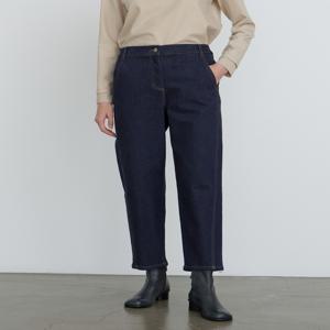 닥스 여성 [[24FW]] DLPA4DE83B3 [데님][배기핏] 블루 워싱 뒷밴딩 팬츠