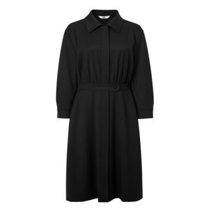 닥스 여성 [[24FW]] DLDR4D807BK [가격인하][울] 블랙 솔리드 핏 앤 플레어 카라 원피스