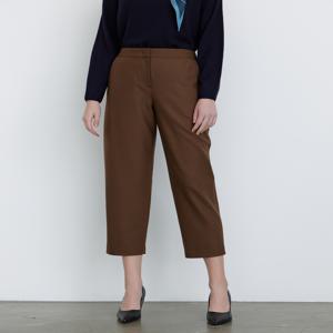 닥스 여성 [[24FW]] DLPA4DE91W2 [가격인하][울][배기핏] 브라운 솔리드 뒷밴딩 팬츠