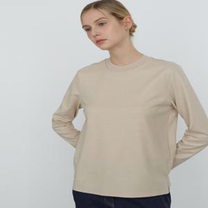 닥스 여성 [[24FW]] DLTS4D905I1 [가격인하][울] 베이지 니트 배색 긴소매 티셔츠