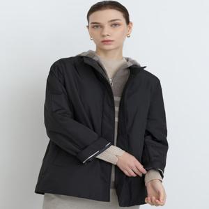 닥스 여성 [[24FW]] DLJU4D911BK [2WAY] 블랙 탈착 니트후드 베스트&숏 경량패딩 점퍼