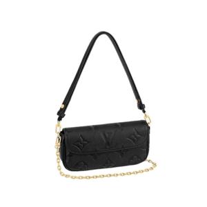 [명품] 루이비통 월릿 온 체인 아이비 모노그램 앙프렝뜨 숄더백 블랙 M82154