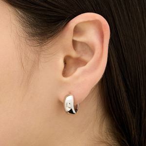 샴페인 풀문 실버(W) 그립 원터치 귀걸이 HL2E54219W9XXX