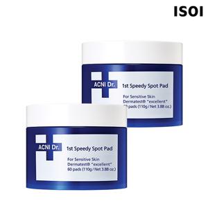 아크니 닥터 1st 스피디 스팟 패드(응급패드) 110g(60매)x2개