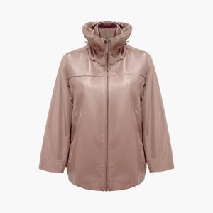 [최초가180,000]넥 셔링 포인트 이태리 램스킨 콤비 자켓_SOJK250108