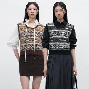 페어아일 니트 베스트 3COL / WBE4L06541