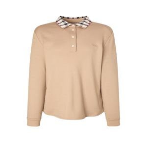 닥스 여성 [[24FW]] WKTS4D901I2 [가격인하][스테디셀러][울] 베이지 체크 배색 로고자수 긴소매