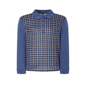 닥스 여성 [[24FW]] WKTS4DE34N2 [가격인하][스테디셀러]네이비 체크 배색 긴소매 카라 티셔츠