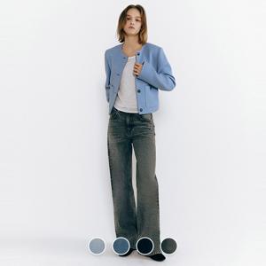 415534 여 MW 스트레이트 청바지