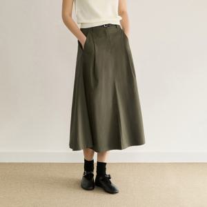 [25 F/W] 코튼 플레어 롱 스커트 AWWSKP31040