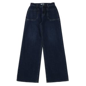 [쉬즈미스] 아웃포켓 와이드 데님 팬츠 SSMSLP42100