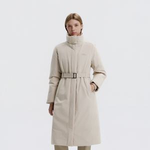 N254WDW350 여성 어반 노사시 코트형 구스 롱다운 MOURNING BEIGE