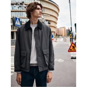 배색 믹스 인퀼팅 아우터  애쉬 GC4838C024