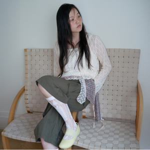 시스루 오픈형 블라우스_T256MBL137W