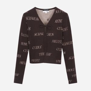 타이포 전판 자카드 골지 가디건_T256MCD902W