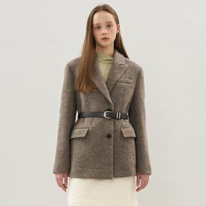 [정가429000]부클 텍스쳐 옵션 벨트 싱글 자켓 OW5WJB110