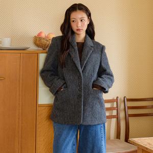 [정가499000]알파카 혼방 싱글 자켓 OW5WJA640