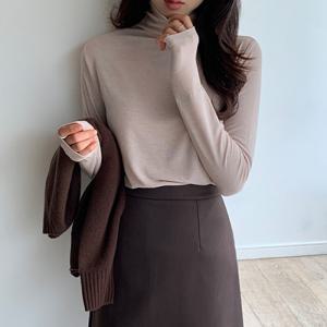 [브리치] 10가트 /  자체제작  여리여리 울 에센셜 목폴라 터틀넥 티셔츠 TS120 (3color)