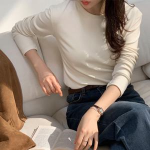 [브리치] 10가트 /  자체제작  기모티 포근 시그니처 클라우드 이너 티셔츠 TS160 (3color)