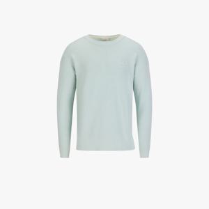 남성 와플 조직 라운드넥 니트 (민트)