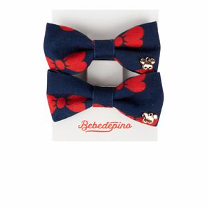 올오버네이비헬로우리본베이비헤어핀_BP51AA228