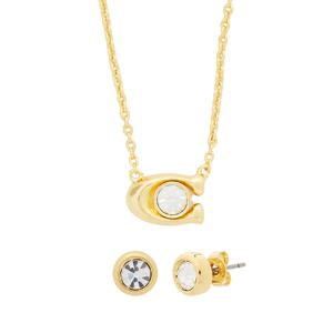시그니처 여성 목걸이 귀걸이 세트 412845 GLD 110