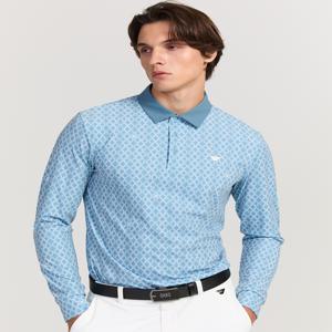 골프 [[25FW]] DGTS5C652B2 [PREMIUM] 블루 아가일 DD패턴 긴팔 카라티