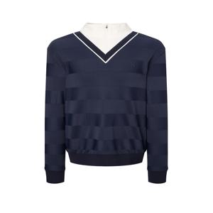 헤지스 골프 [[25FW]] HUTS5C617N3 네이비 남성 니트 하이브리드 쿼터집 티셔츠