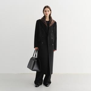 던스트 UNISEX TAILORED DOUBLE-BREASTED CASHMERE COAT BLACK_UDCO5D125BK
