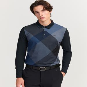 닥스 골프 [[25FW]] DGTS5D903G3 그레이 양면기모 전판 체크 티셔츠