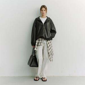 UNISEX ALTER-LEATHER WINDBREAKER_BLACK_UDJU6A101BK