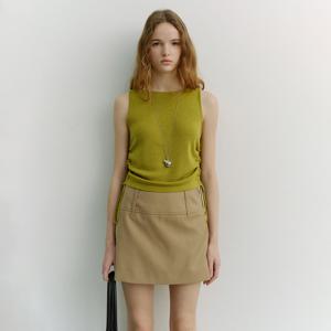 LAYERING KNIT TOP_OLIVE GREEN_UDSW6A202K2