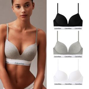 CK 여성 아이콘 코튼 AF 플런지 푸쉬업 브라 QF8502 3종 택1