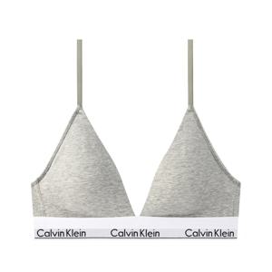 CK 여성 아이콘 코튼 트라이앵글 브라렛 QF8498 GREY