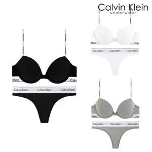 CK 여성 아이콘 코튼 데미 브라+티팬티 세트 QF8499+QF8518 3종 택1