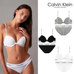 CK 여성 아이콘 코튼 데미 브라+팬티 세트 QF8499+QF8520 3종 택1