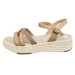 여성 캐주얼 샌들 굽 4CM J1595V_IVORY