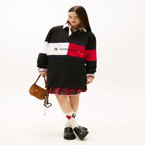 [Tommy Girl] 여성 타미걸 스타 그래픽 럭비 원피스 T32G0WOP79TWT1